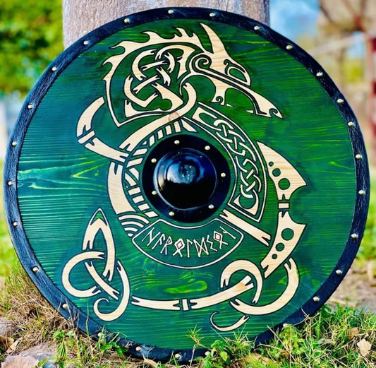 Medieval Viking Shield, Uhtred Last Kingdom Authentic Shield Viking Wall Art Gift For Him/ Her Vikings Shield, Wooden Viking Round Shield